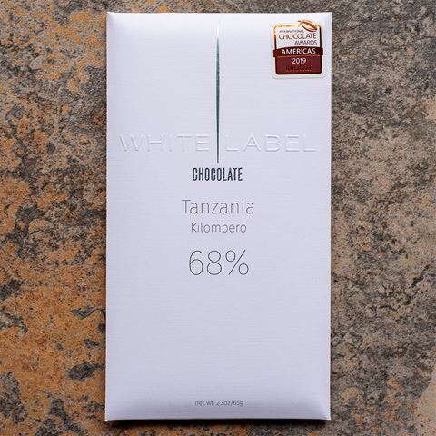 White Label 68-Percent Tanzania Kilombero Dark Chocolate Bar