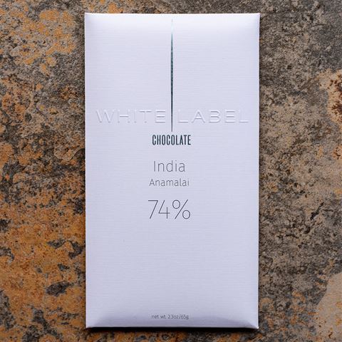 White Label 74-Percent India Anamalai Dark Chocolate Bar
