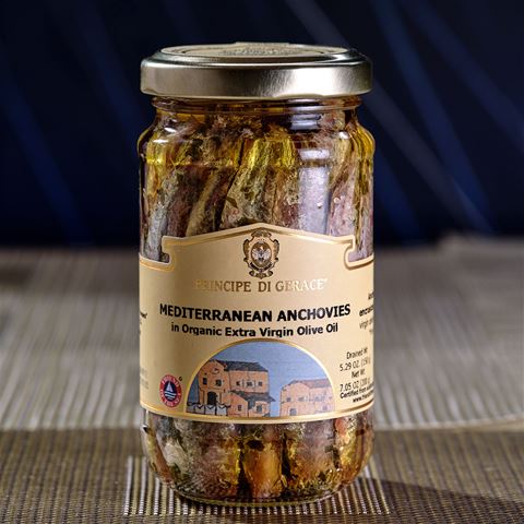 Whole Mediterranean Anchovies in Organic Olive Oil