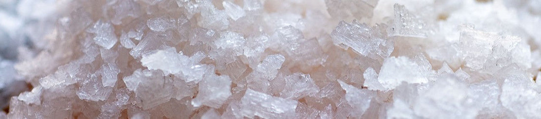 Sea salt crystals
