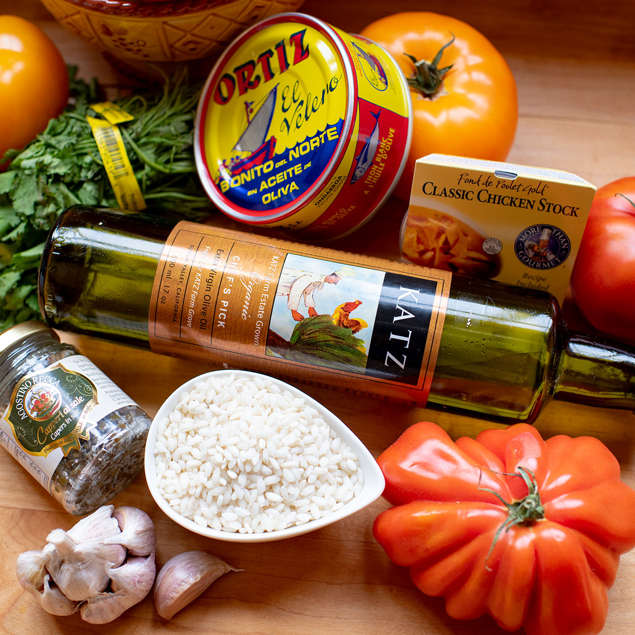 Caper Rice Tuna and Caper Rice Stuffed Heirloom Tomatoes Recipe – ChefShop.Com