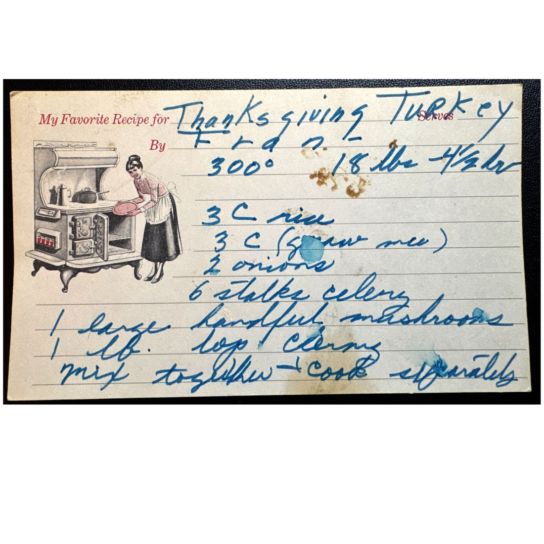 Sticky Rice Stuffing Recipe card