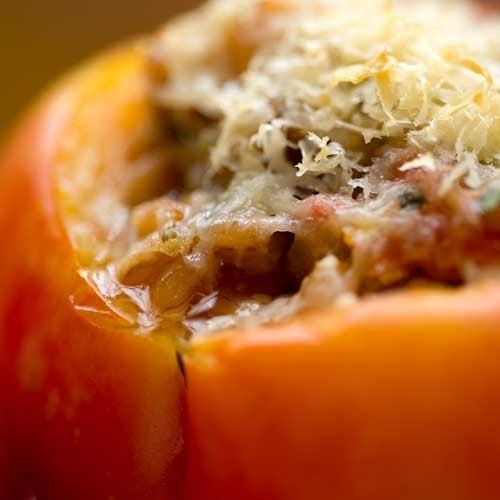 Emmer Stuffed Heirloom Tomatoes Recipe