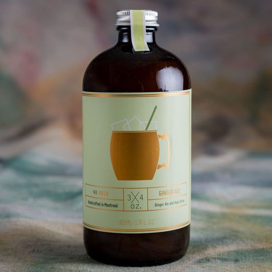 3 X 4 oz Handcrafted Ginger Ale Syrup - 500 ml