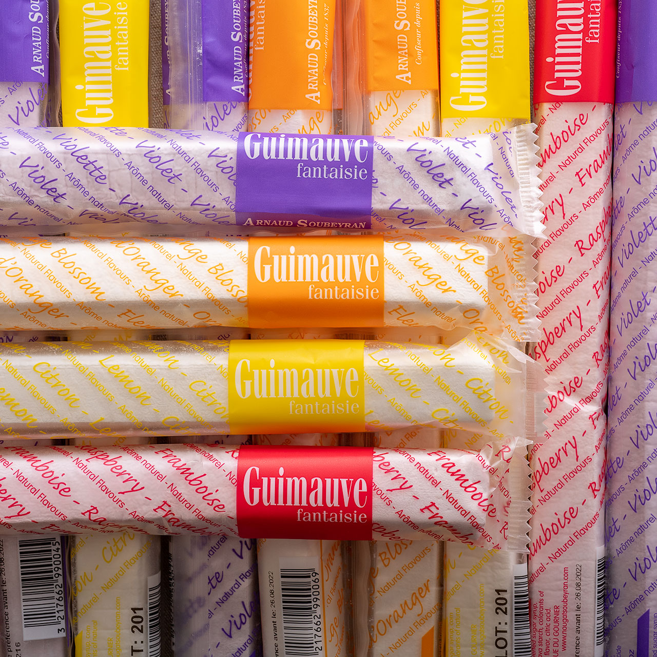 3 French Marshmallow Sticks - 1 of each flavor