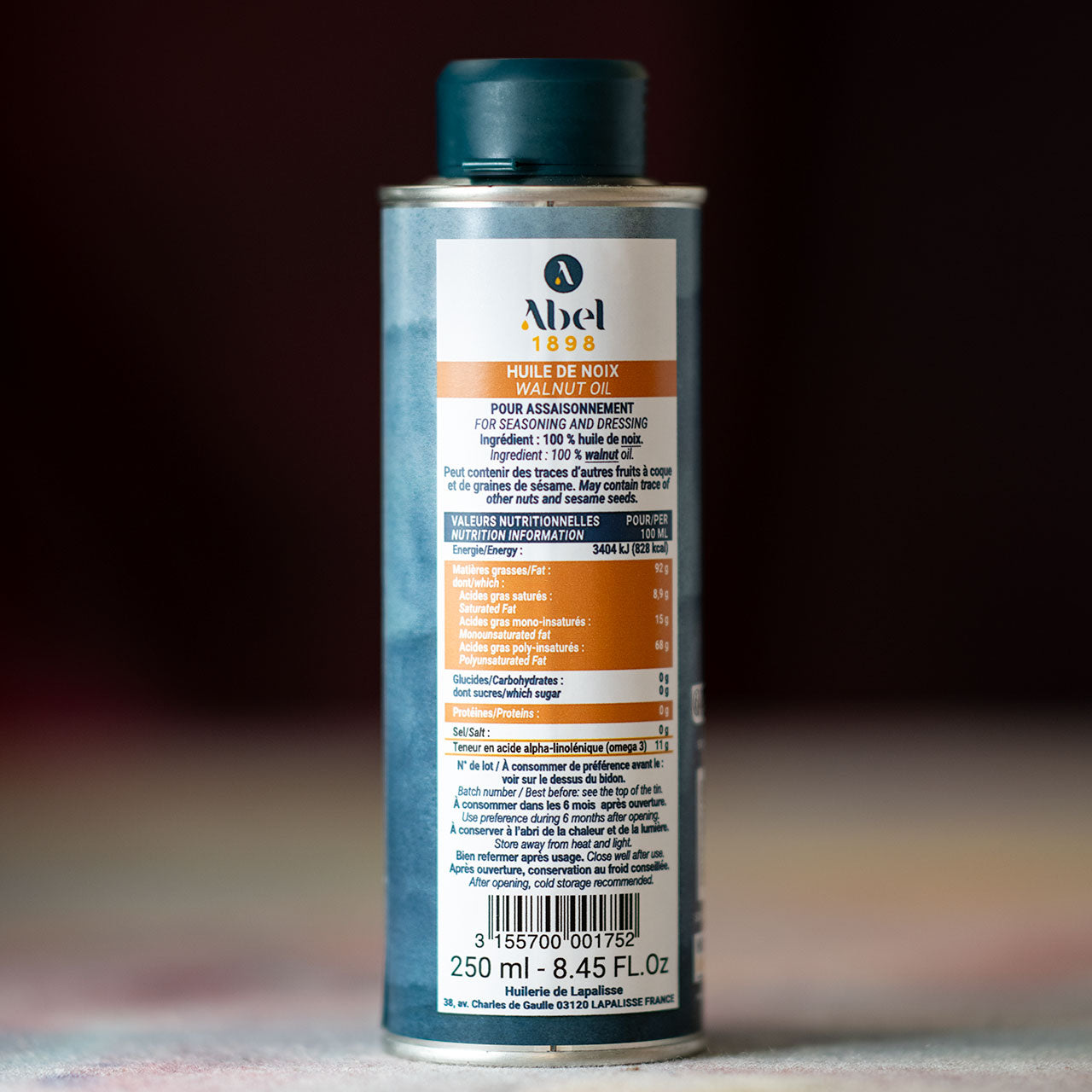 Abel 1898 Huile de Noix Walnut Oil