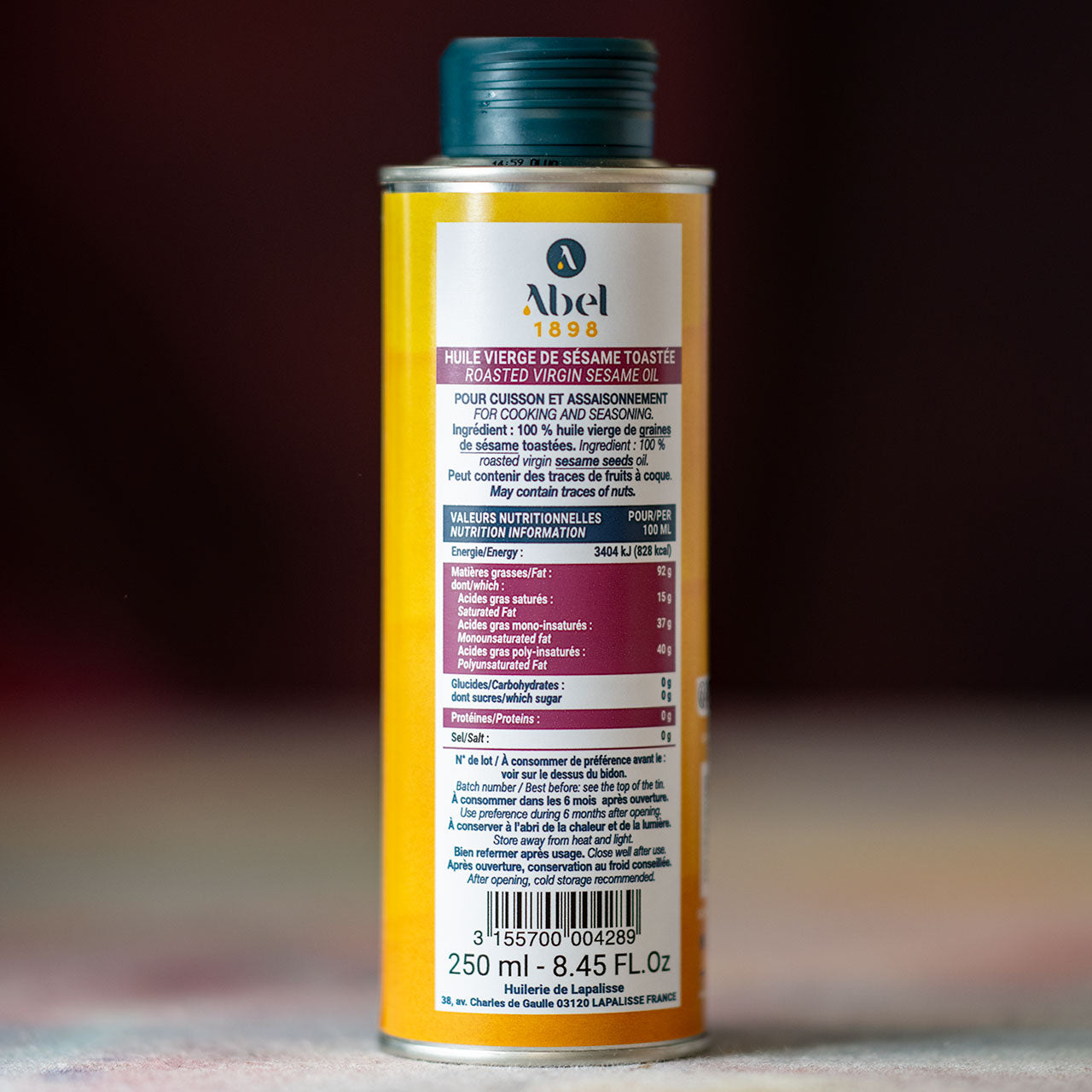 Abel 1898 Roasted Virgin Sesame Seed Oil