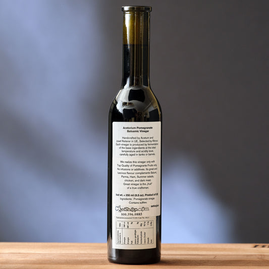Acetoria Pomegranate Balsamic Vinegar Label