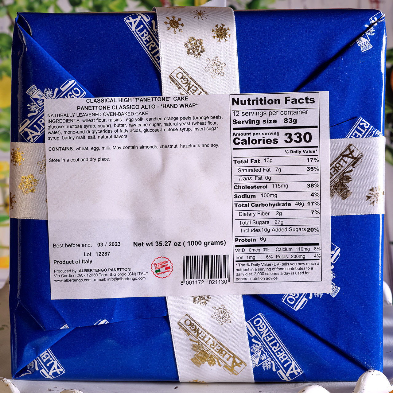 Albertengo Alto Classico Panettone Blue
