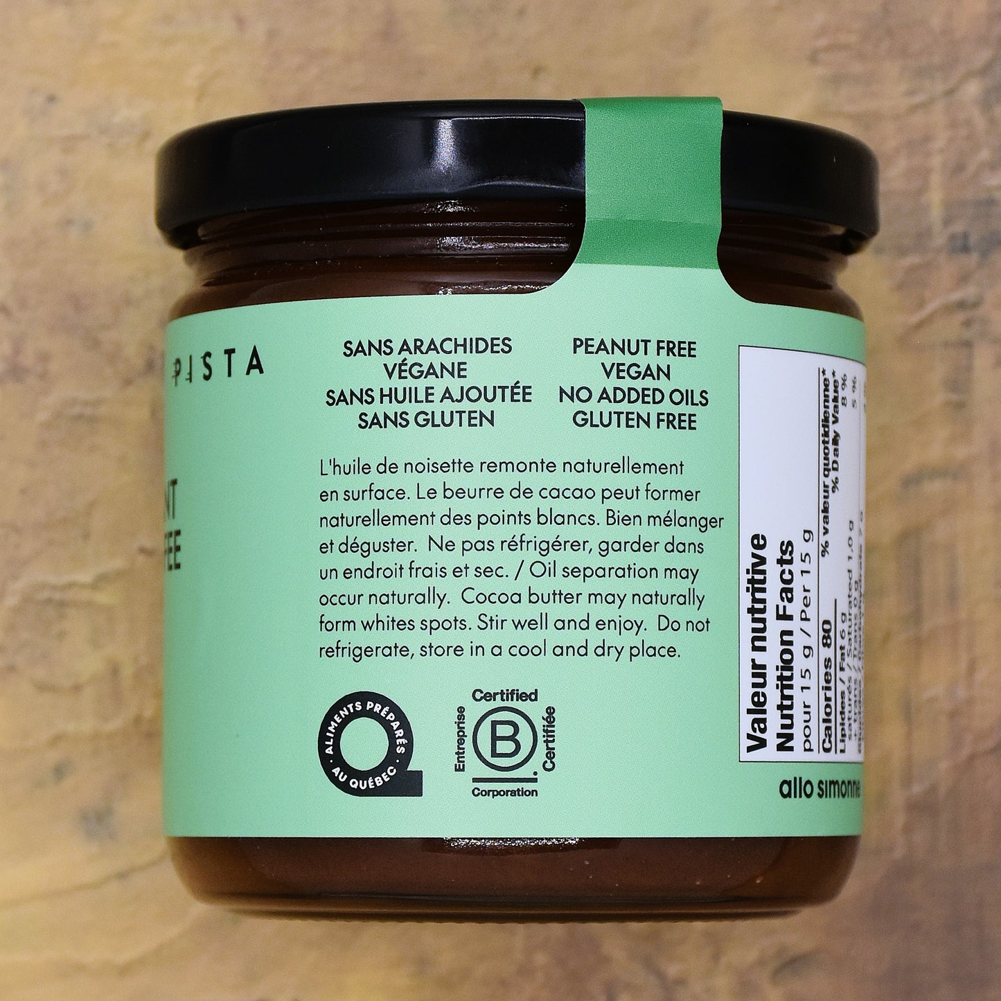 Allo Simonne Café Croquant Crunchy Coffee Spread