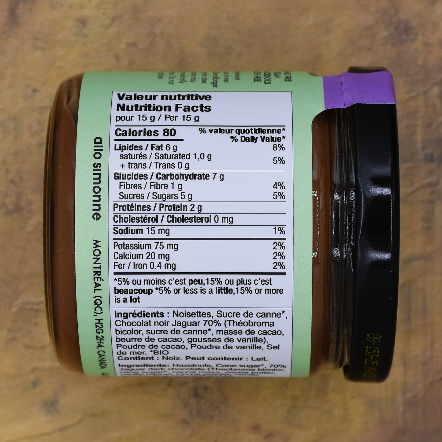 Allo Simonne Jaguar Chocolate and Hazelnut Spread