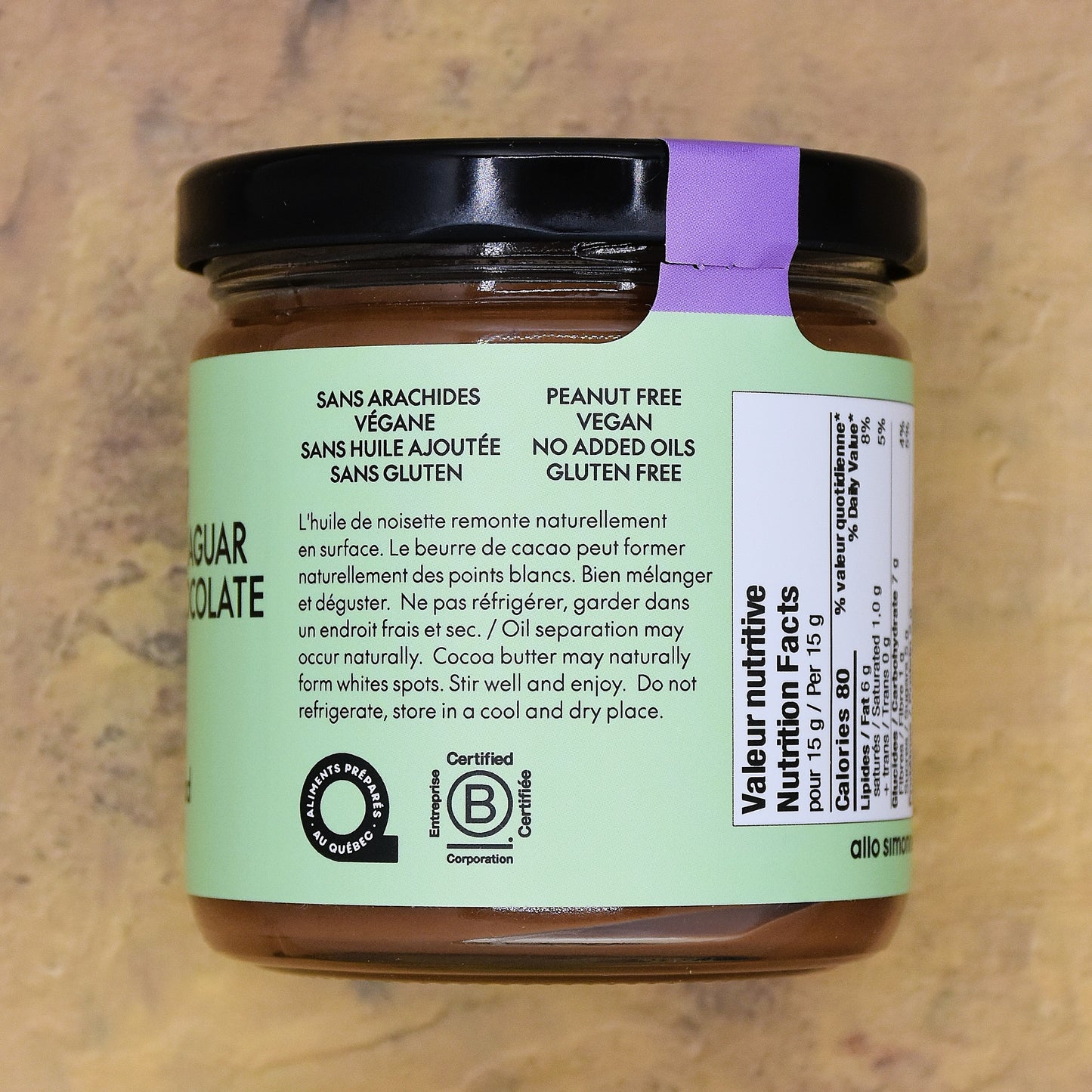 Allo Simonne Jaguar Chocolate and Hazelnut Spread