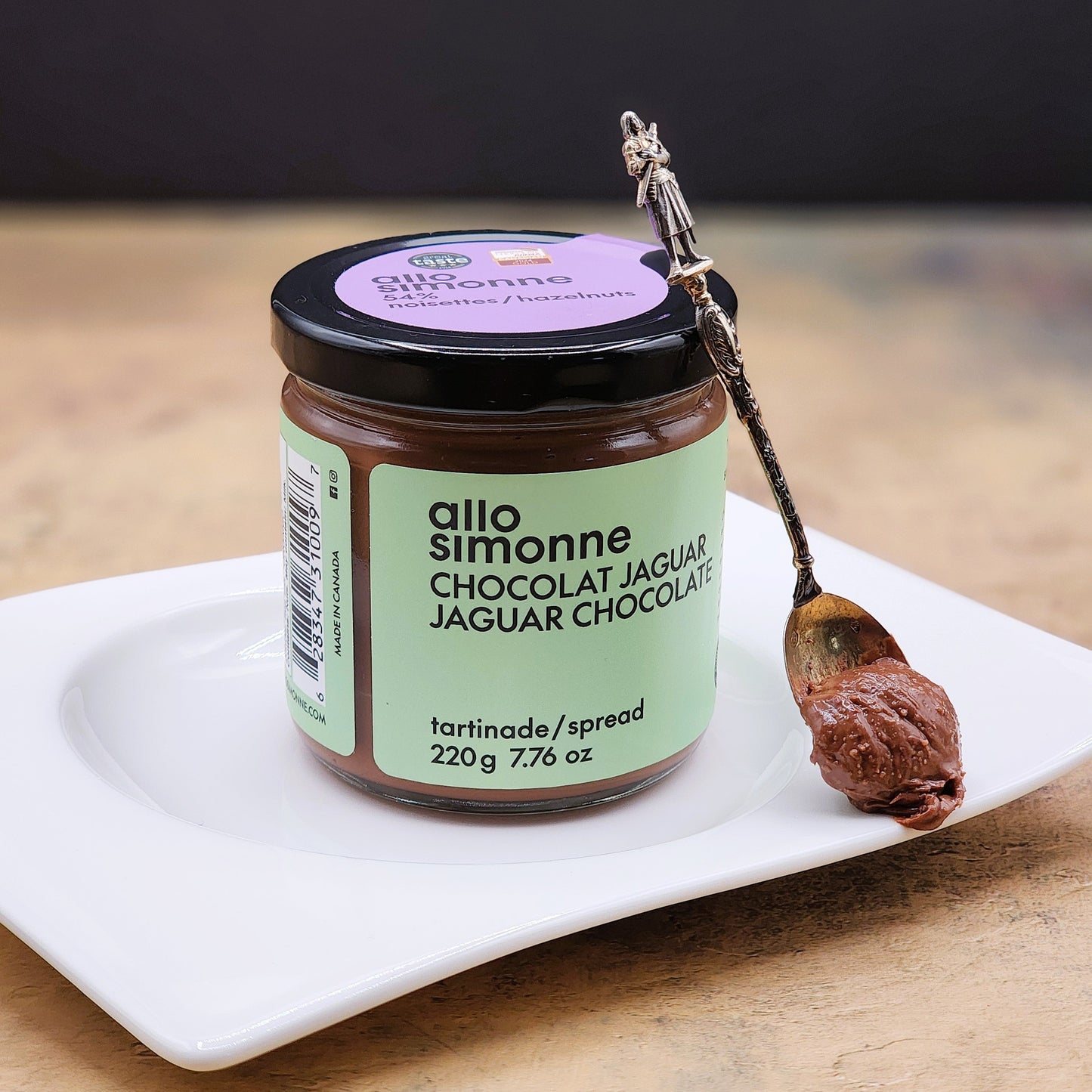 Allo Simonne Jaguar Chocolate and Hazelnut Spread