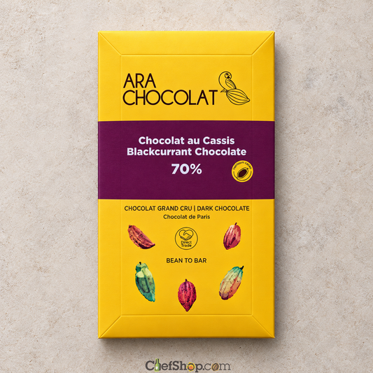 Ara Chocolat French Cassis 70% Dark Chocolate Bar