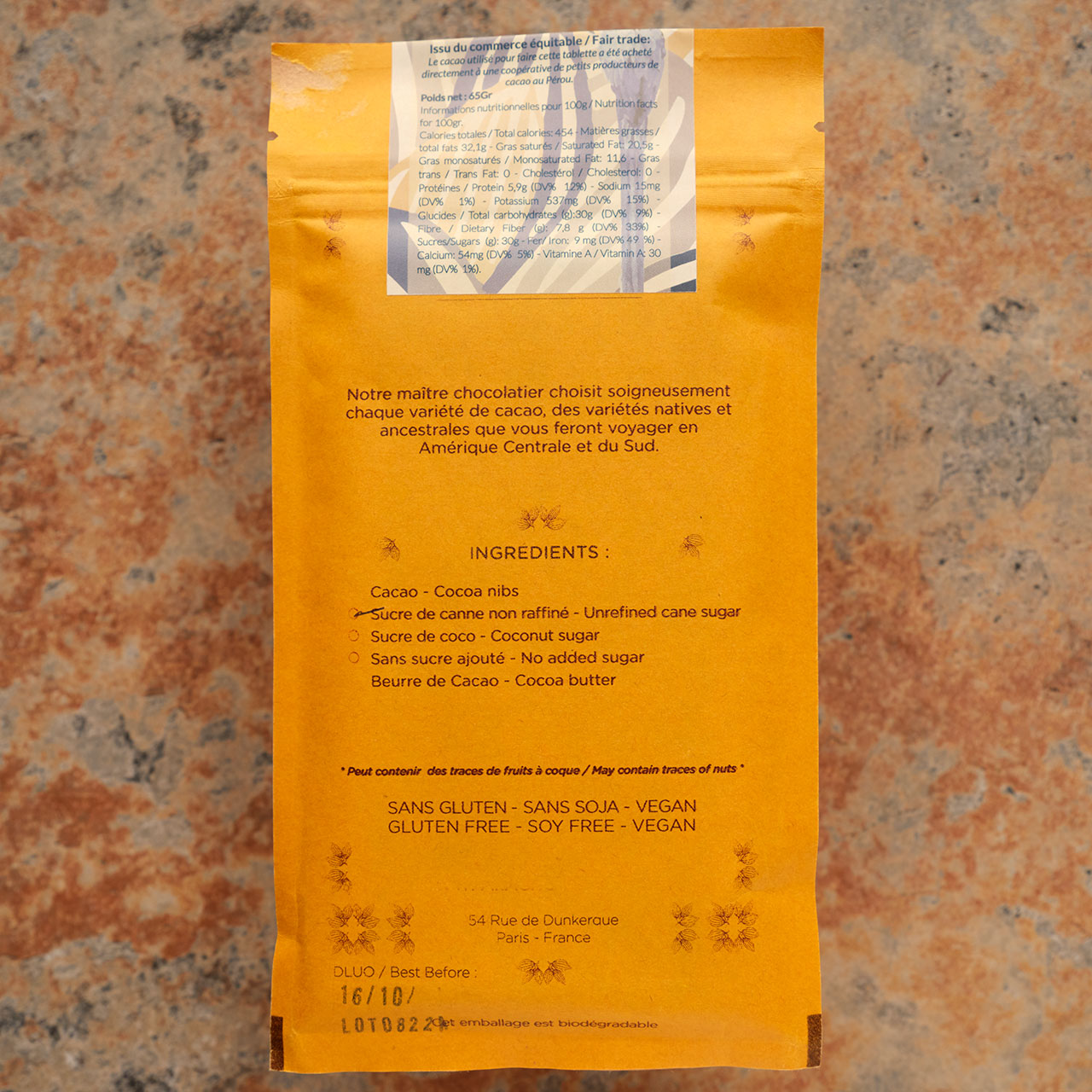 Ara Chocolat Chuncho 70-Percent Peru Dark Bar