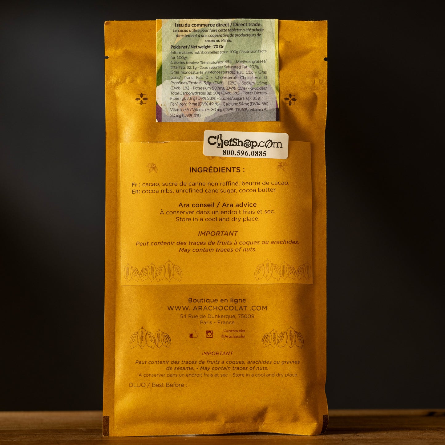 Ara-Chocolat-Ingredients