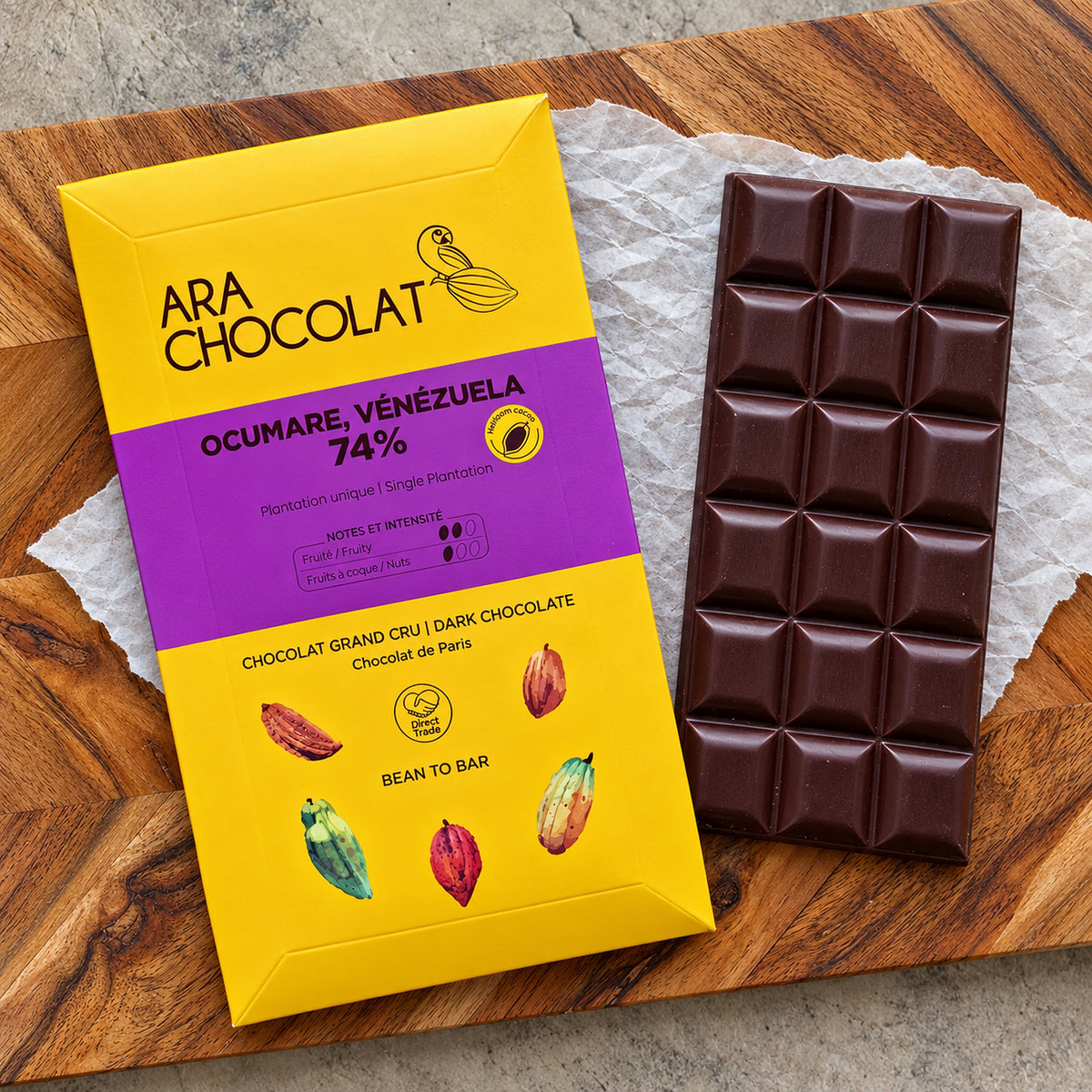 Ara Chocolat 74% Ocumare Dark Chocolate Bar