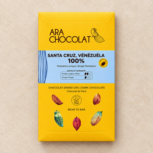 Ara Chocolat 100% Santa Cruz Dark Chocolate Bar