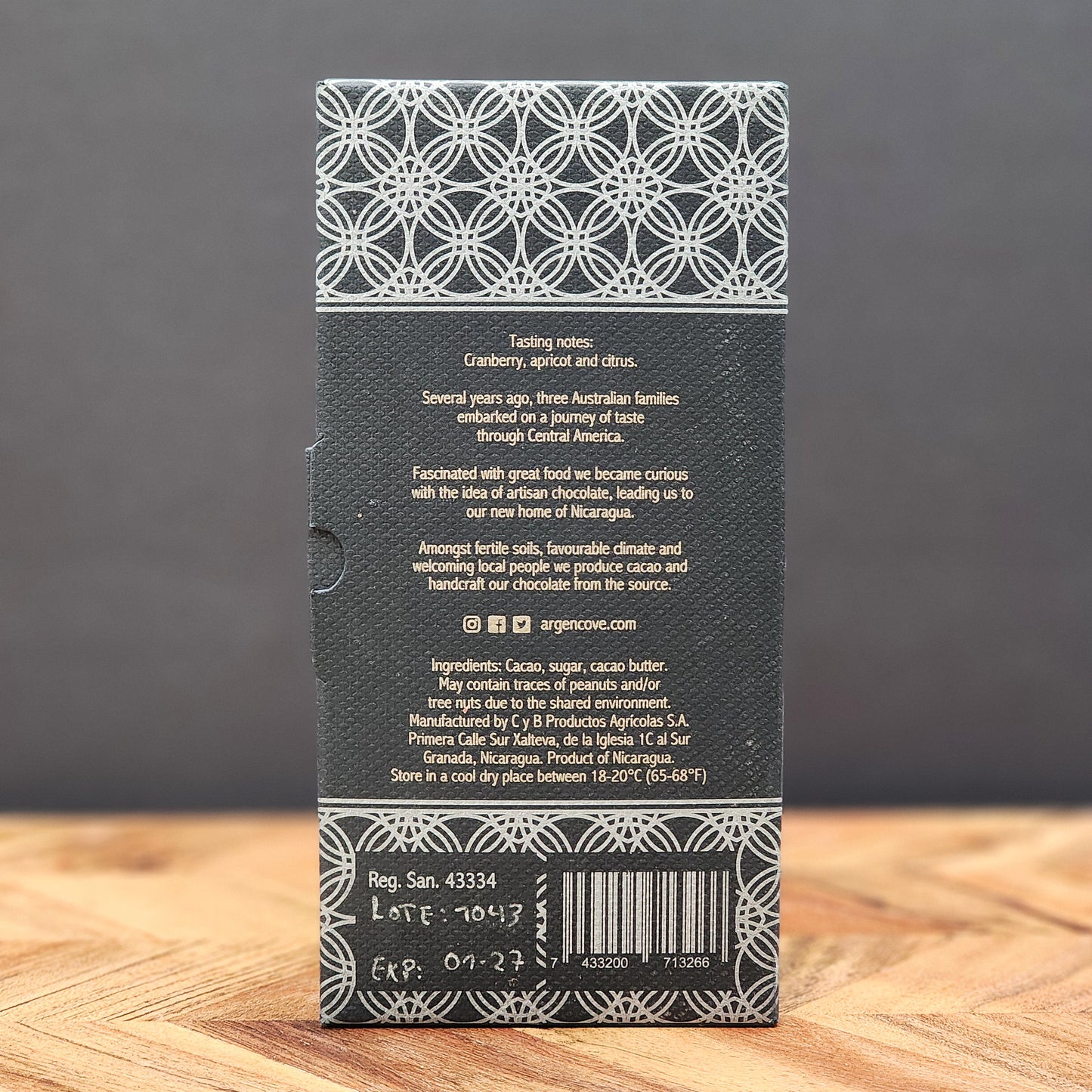 Argencove 92% Nicaragua Dark Chocolate Bar