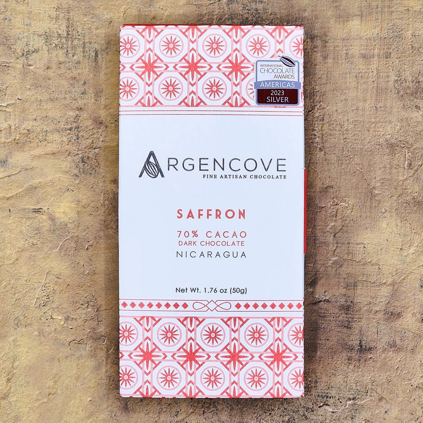 Argencove Saffron 70% Dark Chocolate Bar