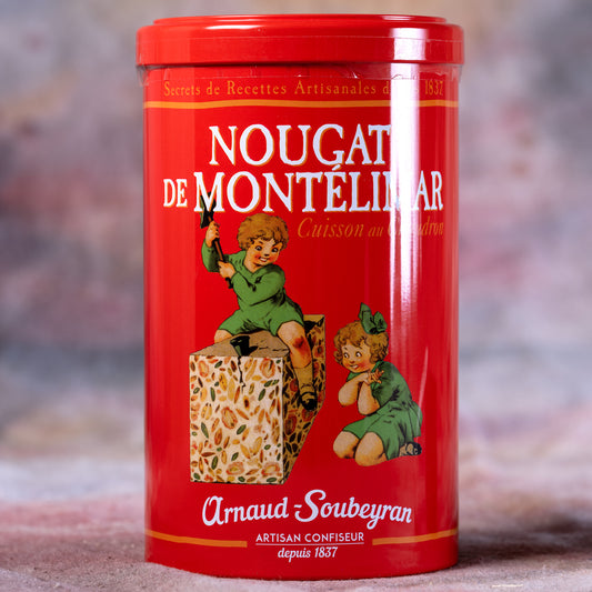 Arnaud Soubeyran Nougat de Montelimar in Red Tin