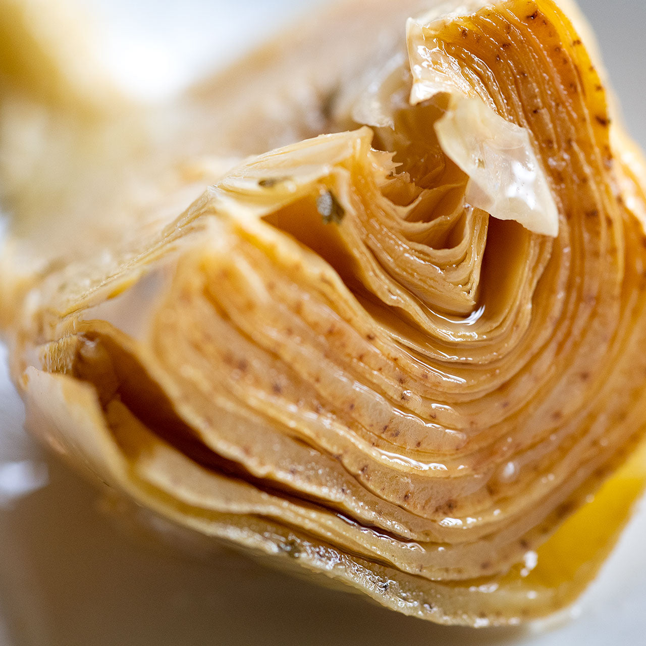 Artichokes with Stem Romana Style in Olive Oil