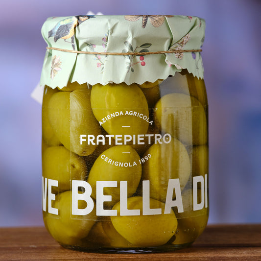 Fratepietro Bella de Cerignola Green Olives in Brine
