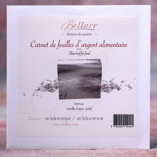 Bellorr Edible Silver Leaf - 25 Sheets