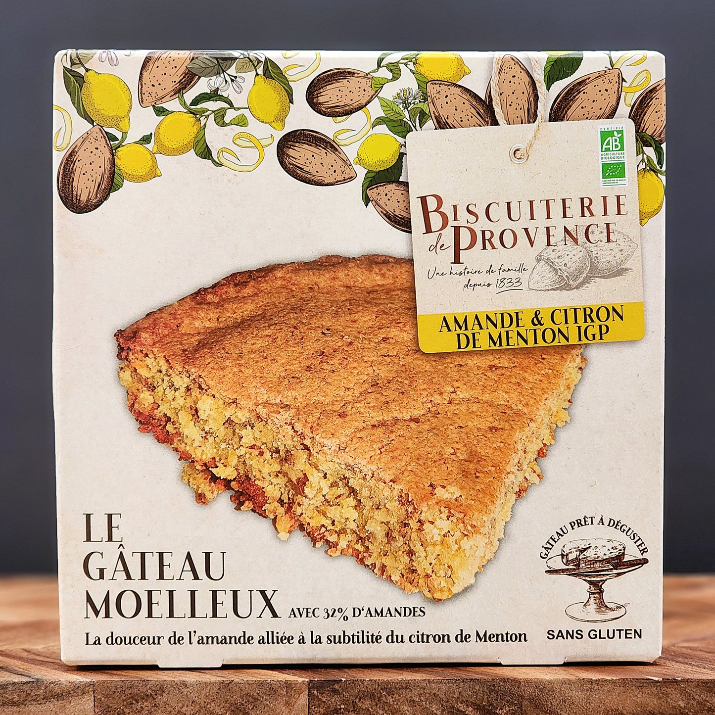 Biscuiterie de Provence Organic Citron Almond Cake - Gluten Free