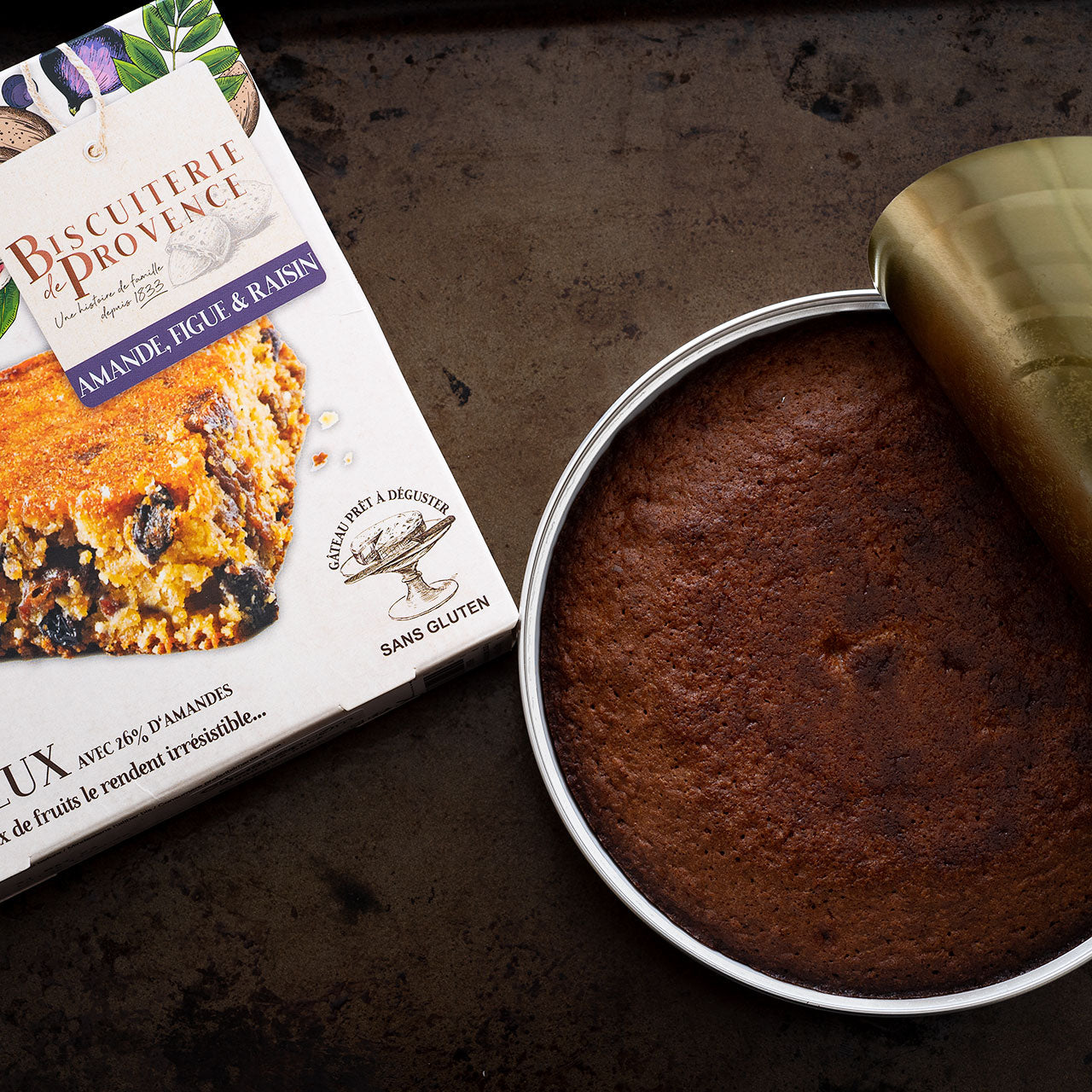 Biscuiterie de Provence Almond and Hazelnut Cake with Figs and Raisins- Flourless