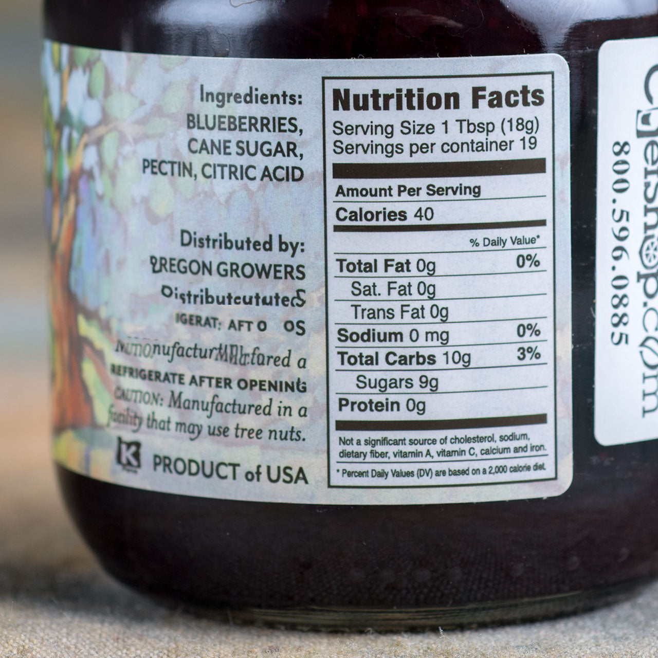 Oregon Growers Blueberry Jam