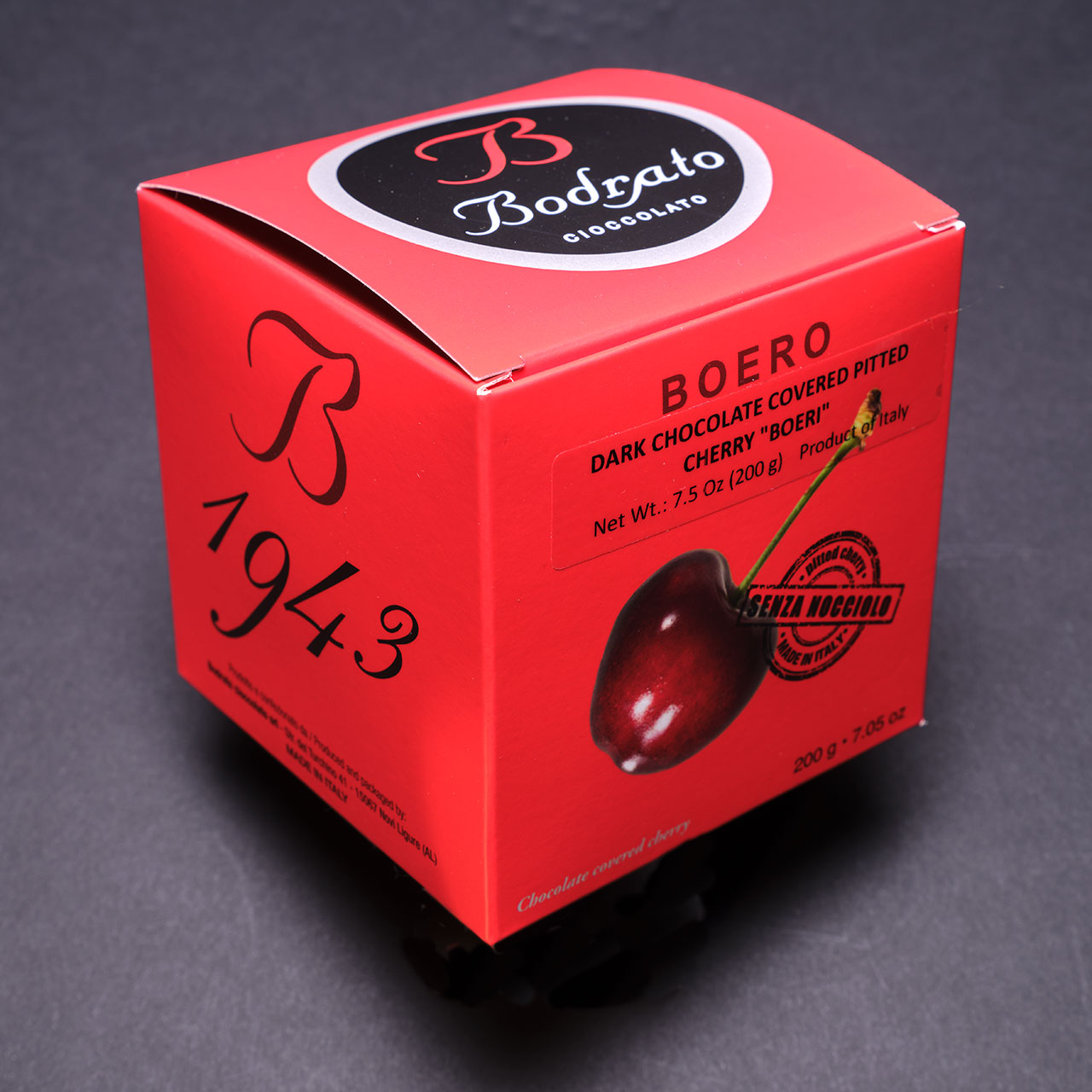 Bodrato Grappa Chocolate Covered Cherries - Box