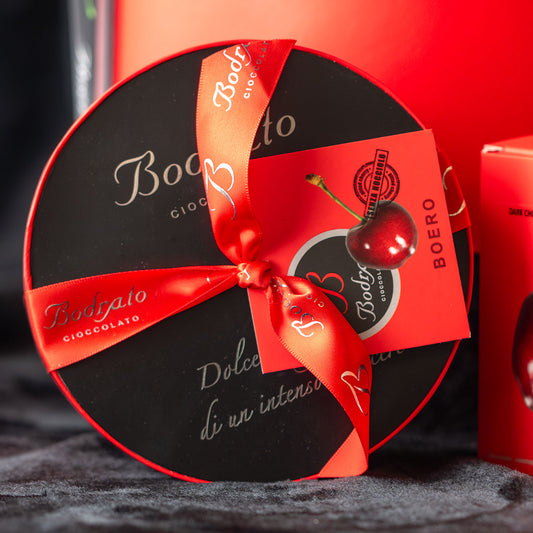 Bodrato Grappa Chocolate-Covered Cherries - Cute Hat Box