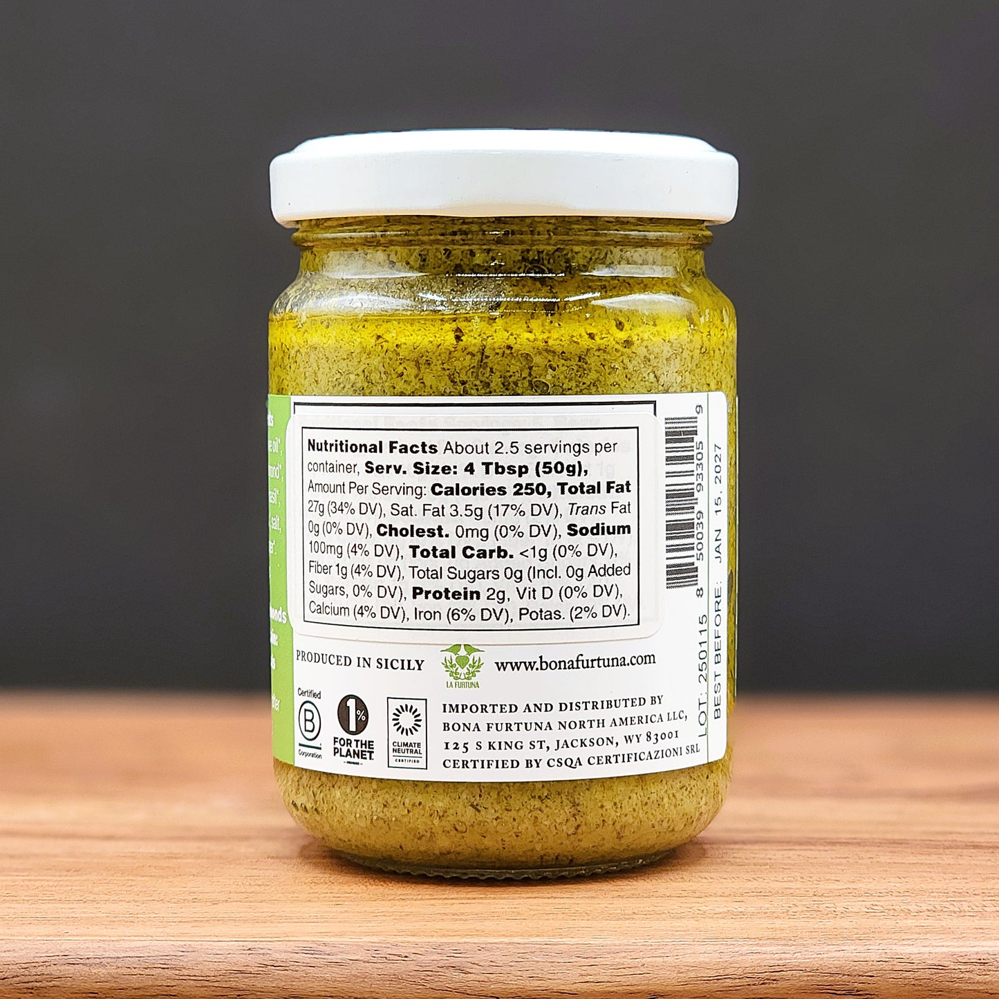 Bona Furtuna Wild Fennel Almond Pesto