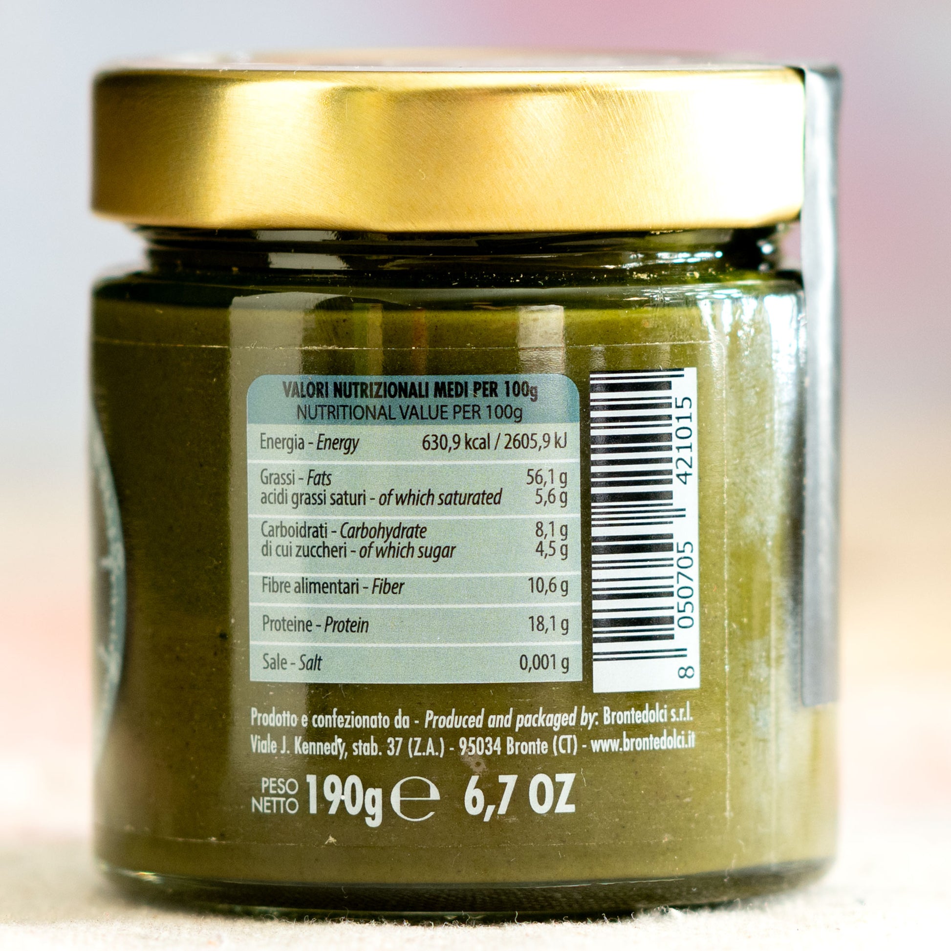 Brontedolci Pasta Pura di Pistacchio 