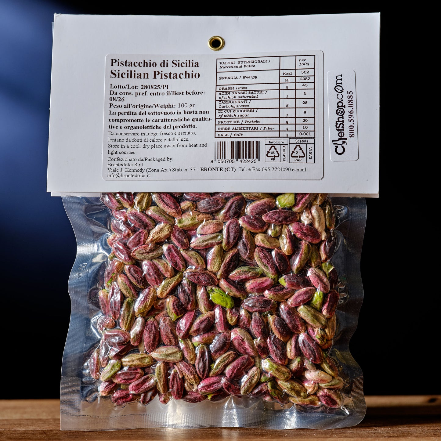 Shelled Bronte Pistachios from Sicily