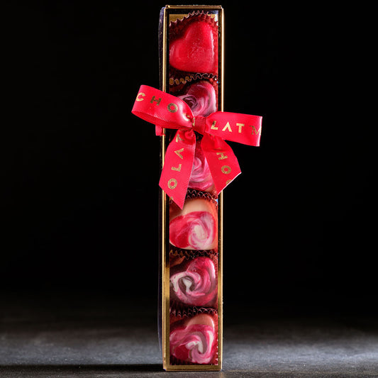 Chocolat Moderne 6 Assorted Chocolate Hearts