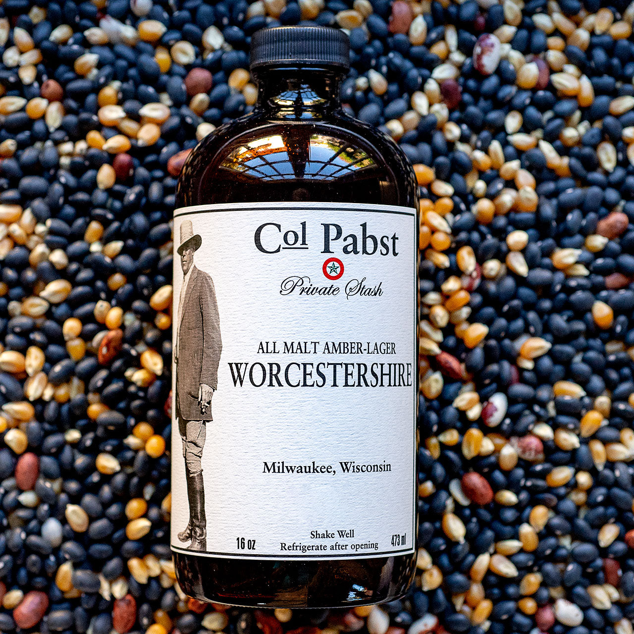 Col Pabst Malt Amber-Lager Worcestershire Sauce