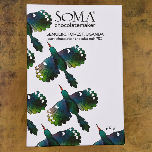SOMA Chocolatemaker Semuliki Forest Uganda 70% Dark Chocolate Bar