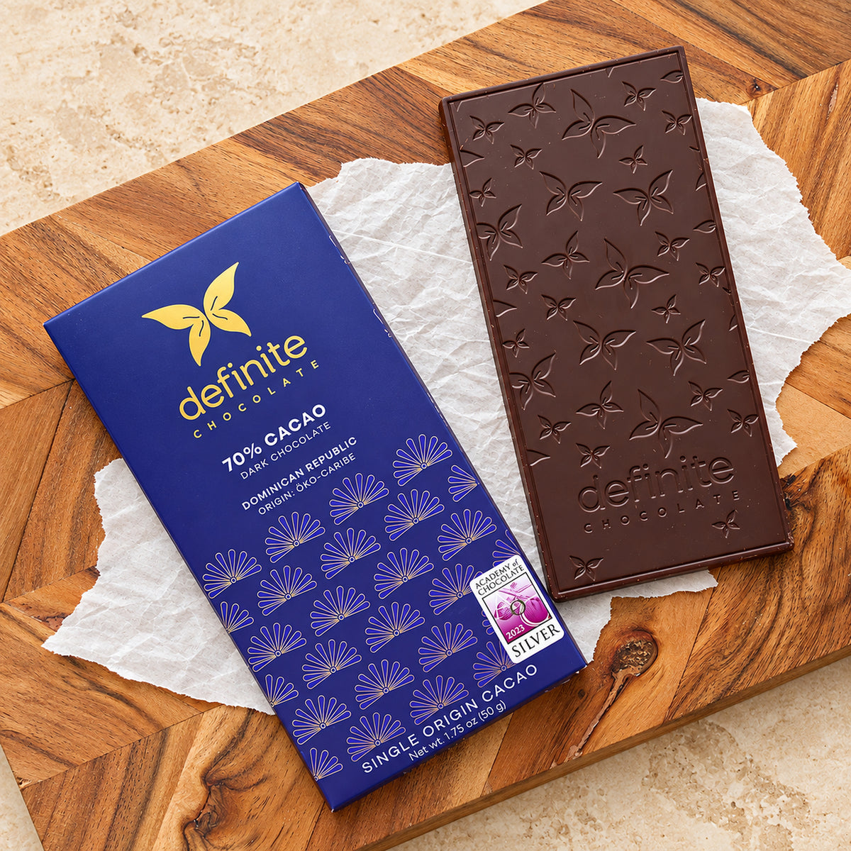 Definite Chocolate 70% Dark Chocolate Bar