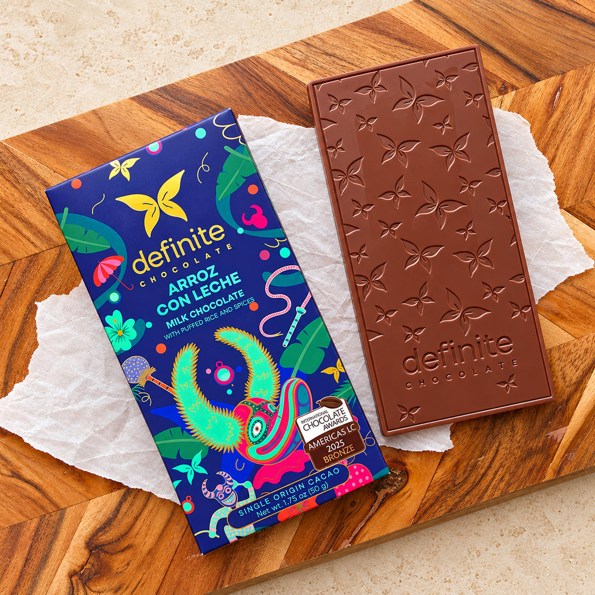 Definite Chocolate Arroz Con Leche Milk Chocolate Bar