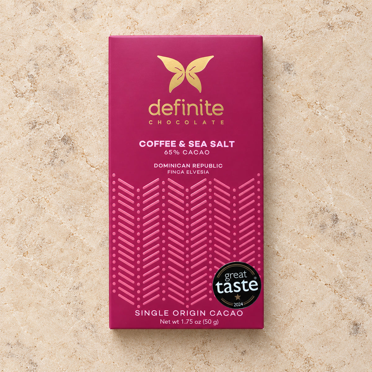Definite Chocolate Coffee & Sea Salt 65% Dark Chocolate Bar