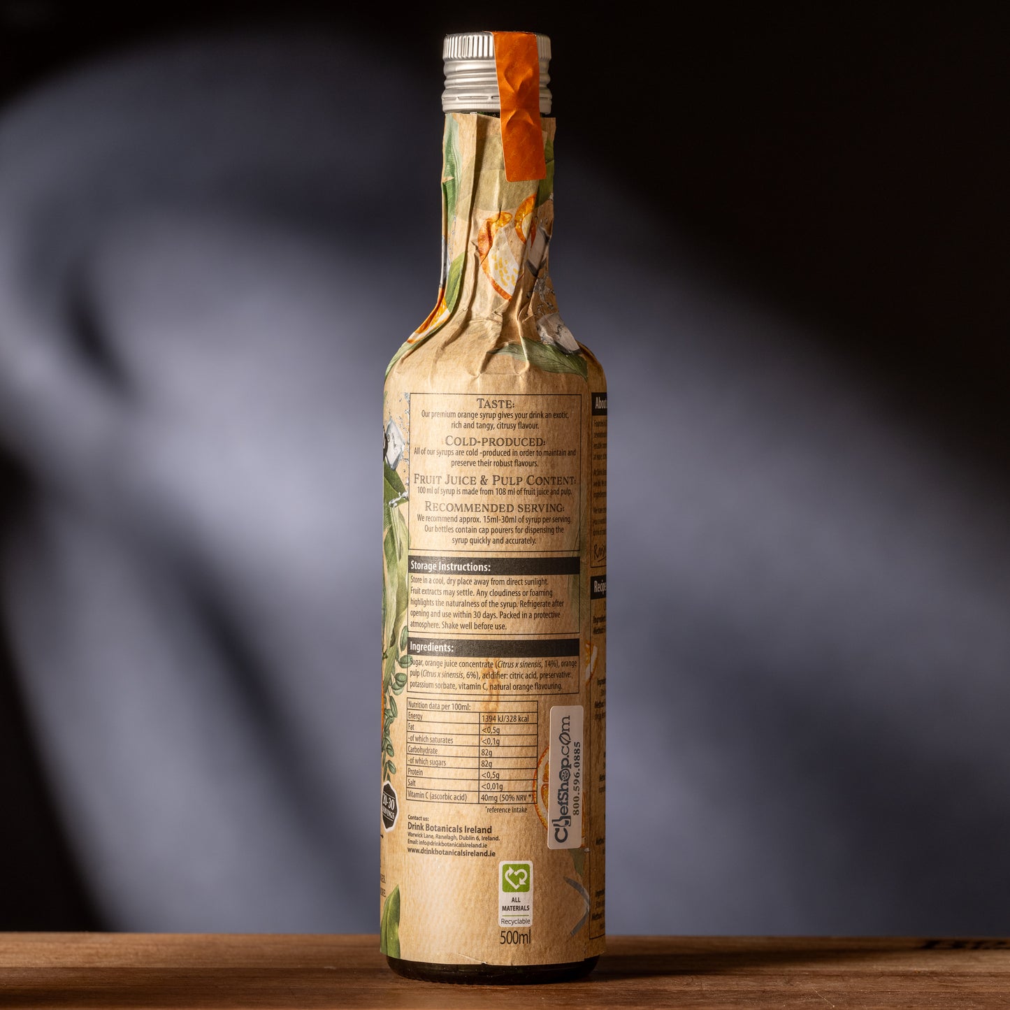 Drink Botanicals Premium Orange Syrup