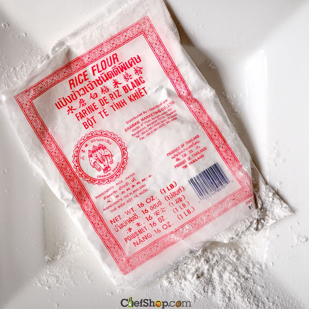 Erawan Rice Erawan Brand Thai White Rice Flour - 1 lb. | Chef Shop – ChefShop.Com