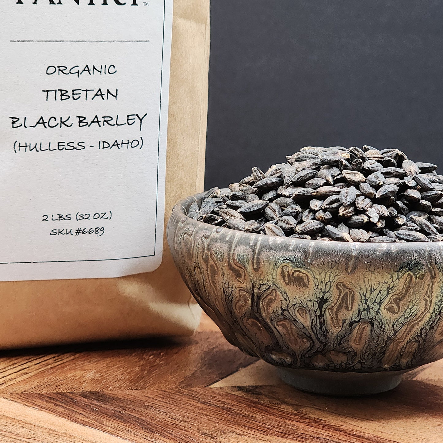 Organic Hulless Tibetan Black Barley