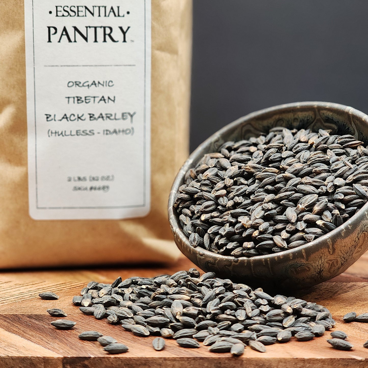 Organic Hulless Tibetan Black Barley
