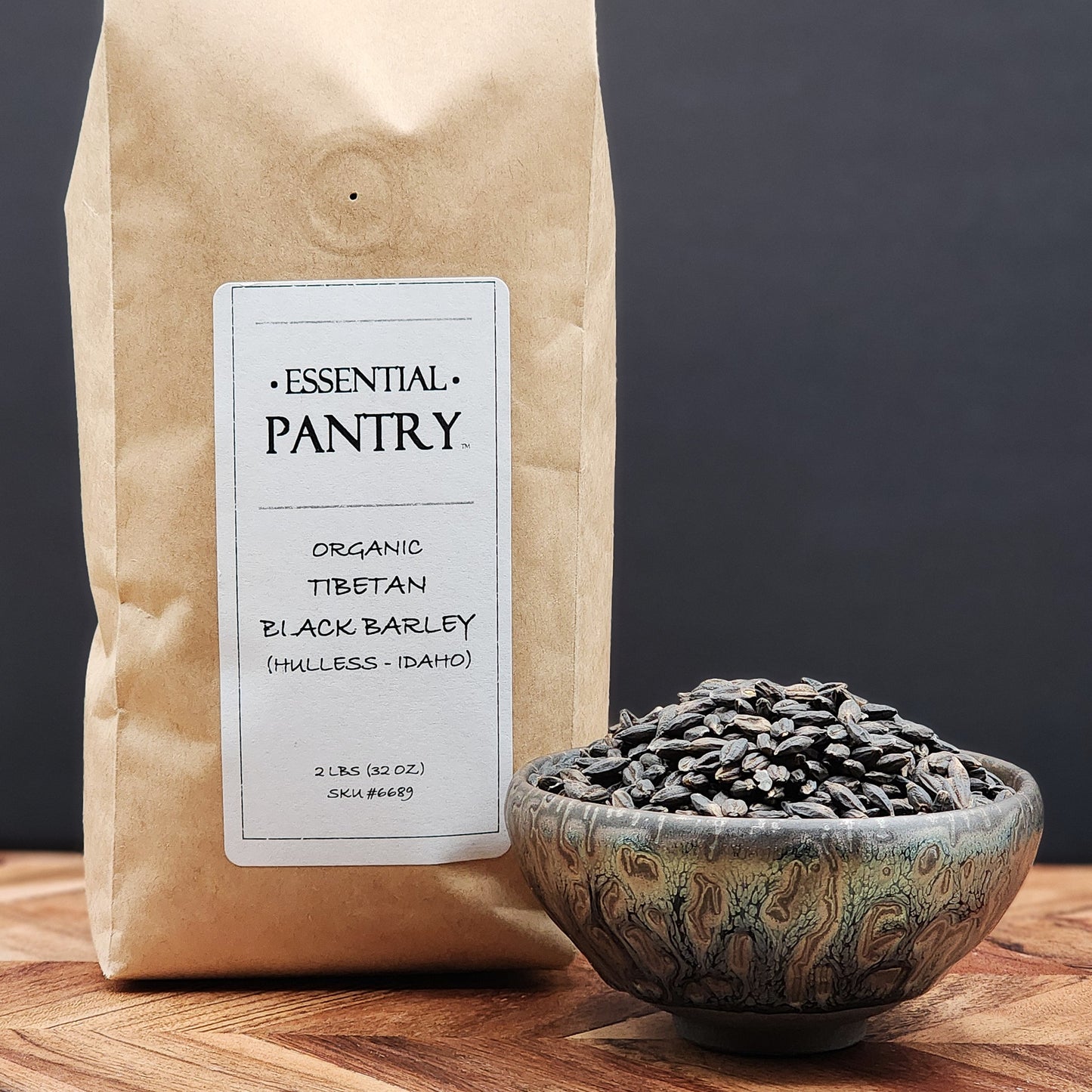 Organic Hulless Tibetan Black Barley