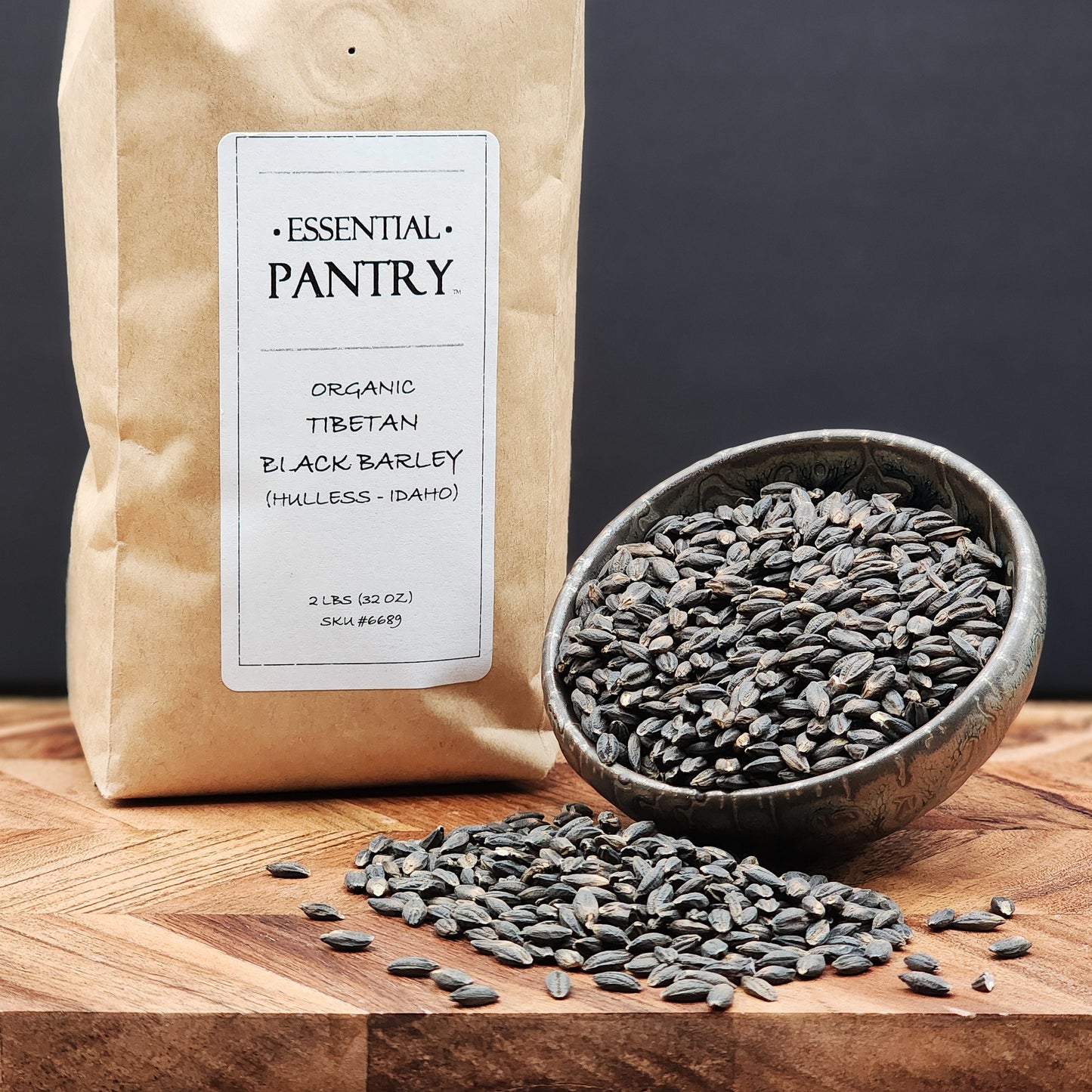 Organic Hulless Tibetan Black Barley