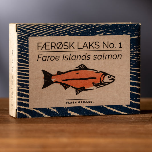 FANGST Faroe Islands Flash-Grilled Canned Salmon-Front