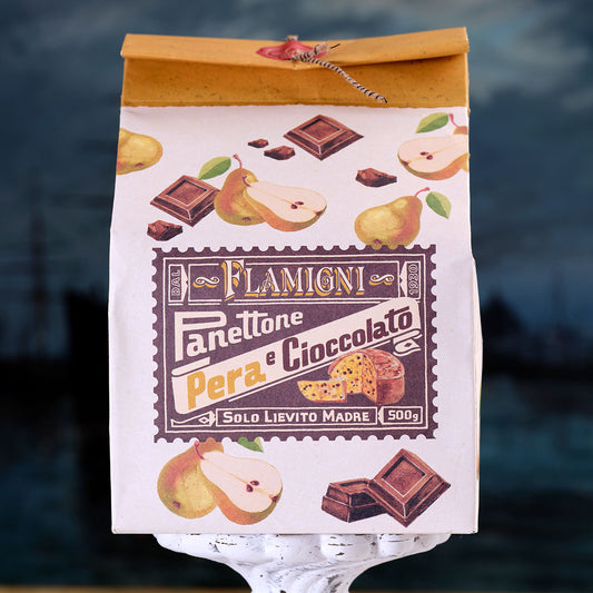 Flamigni Pear and Chocolate Panettone - half kilo